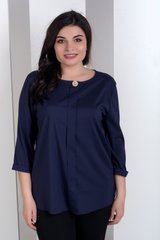 Stylish Plus size blouse. Blue.399043240mari50, 50