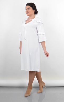 Elegantes Kleid von Plusgrößen. Weiß.485141640 485141640 photo