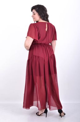 Everyday summer chiffon dress. Bordeaux.4952782915052 4952782915052 photo