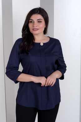 Stylish Plus size blouse. Blue.399043240mari50, 50