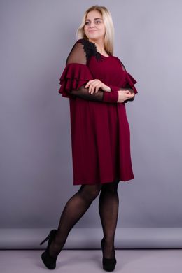 Elegancka damska sukienka plus size. Bordeaux.485131272 485131272 photo