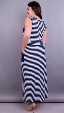Plus size knitted sundress. Strip.485130928 485130928 photo