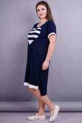 Oryginalna sukienka o rozmiarach plus. Niebieski+biały. 485132711 485132711 photo