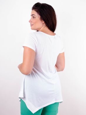 An elegant T -shirt of Plus sizes. White.485139872 485139872 photo