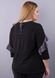 Festive blouse of Plus sizes. Black.485138398 485138398 photo 4