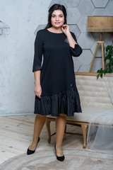 The casual dress of Plus sizes. Black.400875547mari50, 50