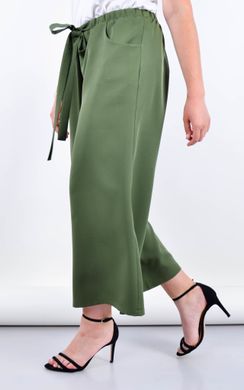 Office trousers plus size. Olive.485140779 485140779 photo
