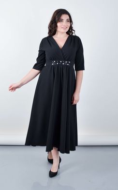A long dress for a special occasion for plus size. Black.485141789 485141789 photo