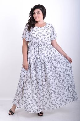 Ежедневна летна шифонска рокля. Цветето е бяло.4952782945052 4952782945052 photo