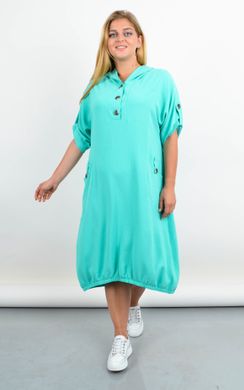 Summer sports dress with a hood of a Plus size. Mint.485142240 485142240 photo