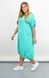 Summer sports dress with a hood of a Plus size. Mint.485142240 485142240 photo 3
