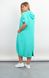 Summer sports dress with a hood of a Plus size. Mint.485142240 485142240 photo 5