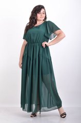 Ежедневна летна шифонска рокля. Green.4952782975052 4952782975052 photo