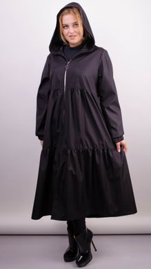 Modna płaszcz przeciwdeszczowy dla zakręconych kobiet. Czarny. 485139020 485139020 photo