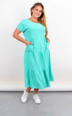 Plus Size dress with streams on the bottom. Mint.485142296 485142296 photo