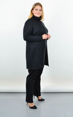 Asymmetrical wrap tunic sweater. Black.485142637 485142637 photo