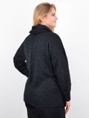 Женски плетен пуловер плюс размери. Black.485142526 485142526 photo
