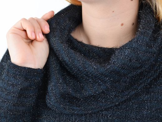 Женски плетен пуловер плюс размери. Black.485142526 485142526 photo
