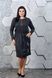 Plus size dress made of eco-angora. Black.400924937mari50, 50