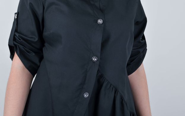 An elegant dress-shirt of Plus sizes. Black.485141781 485141781 photo