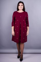 Piękna sukienka dla kobiet o wspaniałych formach. Bordeaux.485131161 485131161 photo
