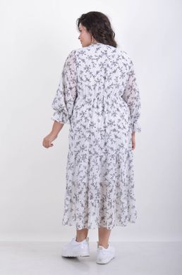 Casual summer dress from chiffon. The flower is white.4952783015052 4952783015052 photo