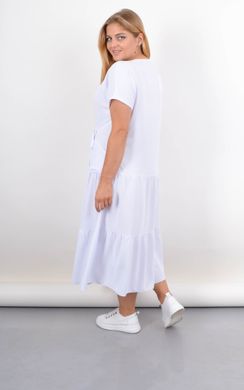 Plus Size dress with streams on the bottom. White.485142288 485142288 photo