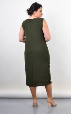 Plus size female dress. Olive.485142031 485142031 photo