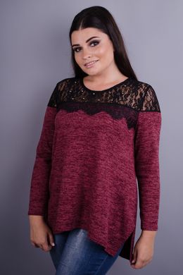 Stylish blouse plus size for women. Bordeaux.485131063 485131063 photo