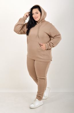 Sports costume on fleece pants with a cuff. Beige.495278334 495278334 photo