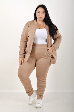Sports costume on fleece pants with a cuff. Beige.495278339 495278339 photo
