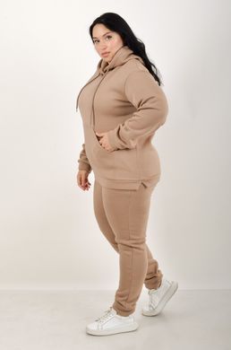 Sports costume on fleece pants with a cuff. Beige.495278334 495278334 photo