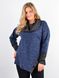Casual blouse of Plus sizes. Blue+graphite.485141316 485141316 photo 1