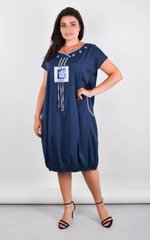 An elegant dress of Plus sizes. Blue.485141129 485141129 photo