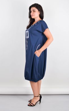 An elegant dress of Plus sizes. Blue.485141129 485141129 photo