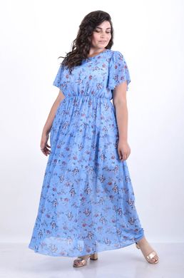 Ежедневна летна шифонска рокля. Камбаната е син.495278292 495278292 photo