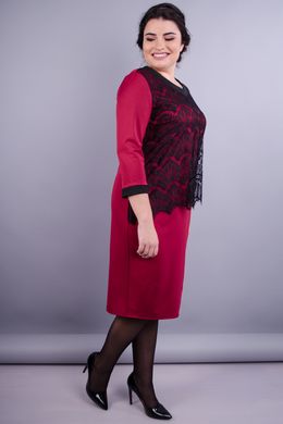 An elegant women's dress plus size. Bordeaux.485131218 485131218 photo