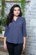 Female blouse Plus size . Blue squares.398695981mari52, 50