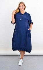 Summer sports dress with a hood of a Plus size. Blue.485142276 485142276 photo