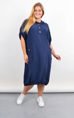 Summer sports dress with a hood of a Plus size. Blue.485142276 485142276 photo