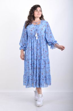 Abito estivo casual di Chiffon. La campana è blu.495278299 495278299 foto