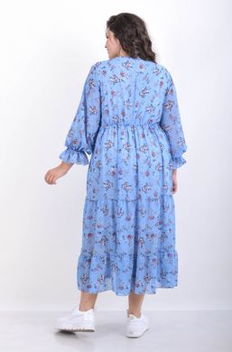 Robe d'été décontractée de la mousseline. La cloche est bleue.495278299 495278299 photo