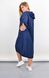 Summer sports dress with a hood of a Plus size. Blue.485142276 485142276 photo 5