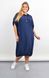 Summer sports dress with a hood of a Plus size. Blue.485142276 485142276 photo 2