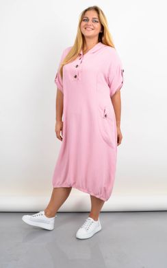 Summer sports dress with a hood of a Plus size. Powder.485142265 485142265 photo