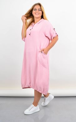 Summer sports dress with a hood of a Plus size. Powder.485142265 485142265 photo