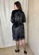 Fine women's velvet dress. Black.464109685mari52, 52