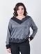 Women's sweater with lace to a Plus size. Grey.485141904 485141904 photo 1