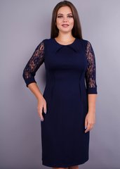 Elegantiška moterų suknelė plius dydis. Mėlyna.485131036 485131036 photo