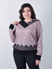 Женски пуловер с дантела до плюс размер. Прах.485141903 485141903 photo